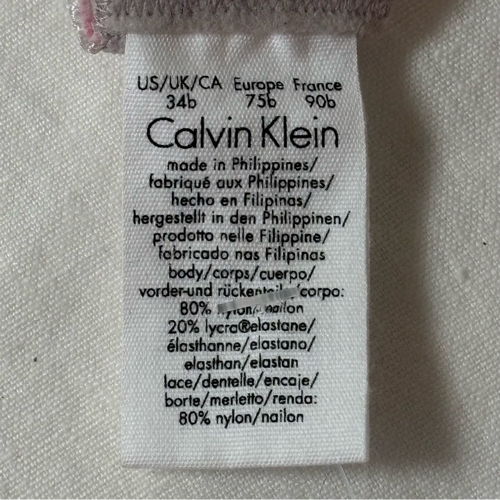 Calvin Klein Pink and Cream Lace Bra 34B
Panty Size M Sold as a set NWOT - Picture 6 of 7